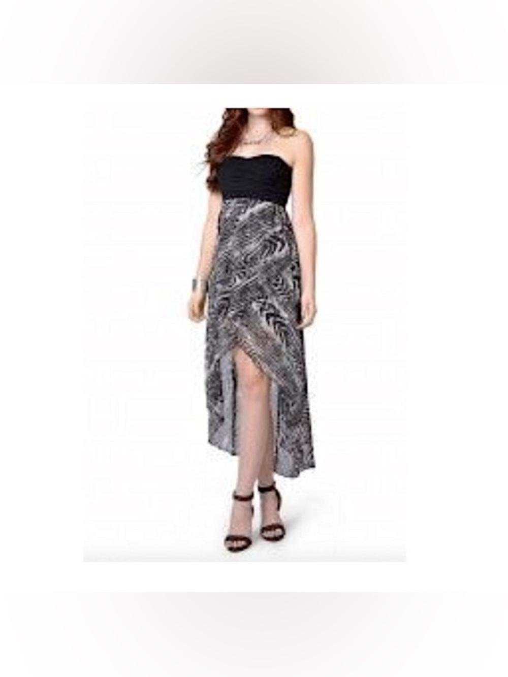 Ardene High Low Strapless Tube Dress